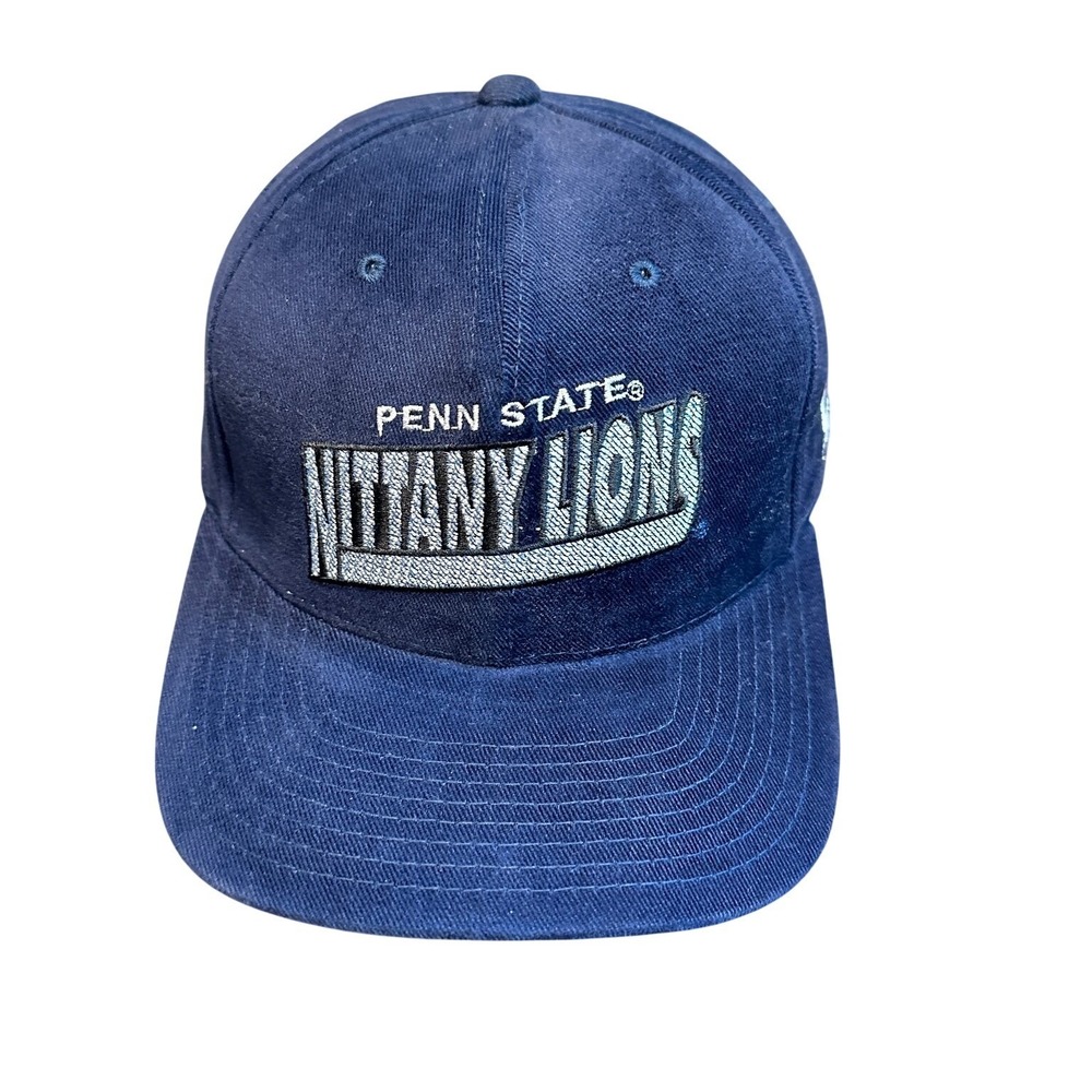 Penn State Nittany Lions New Era Snapback Hat Men's Adjustable Blue Vtg 90s